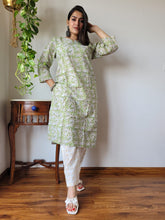 New Exclusive Hand  block printed Stitched Cotton  Kurtis with Pant